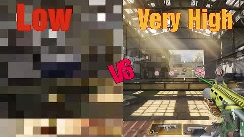 Codm Graphics Comparison/ Low Vs Very high