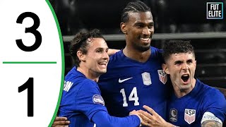 USA vs Jamaica 3-1 Highlights & Goals | Nations League Semi Final 2024