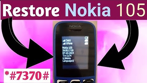 How To Do Hard Reset in Nokia 105 - Factory Reset || nokia 105 hard reset tutorial