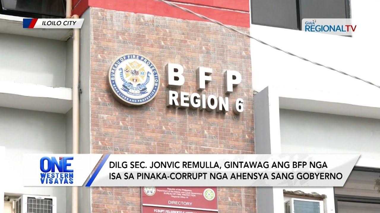 DILG Sec. Jonvic Remulla gintawag ang BFP nga isa sa pinaka-corrupt nga ahensya| One Western Visayas