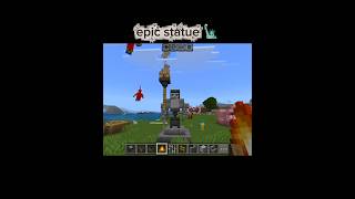 Minecraft epic statue build 🗽#minecraft #shots #minecraftbuild #viral #populer