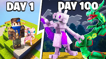 I Spent 100 DAYS as a LEGENDARY POKEMON TRAINER Against My Rival! Here