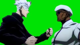Gojo Beating Up Miguel Green Screen