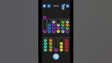 Lv 49 Ball Sort Puzzle - Color Game / 顏色分類遊戲 / ボールソーティングパズル (Guru Game)  #ballsortpuzzle