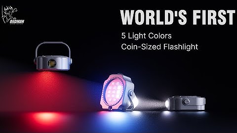 Now on Kickstarter: Coin-Sized Titanium Magnetic Flashlight with 5 Light Colors