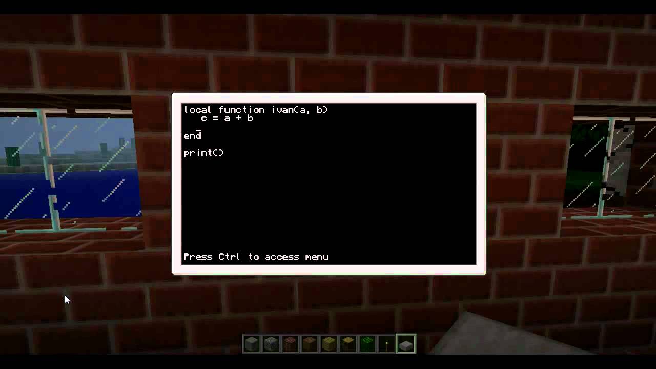 [Уроки] Minecraft ComputerCraft. Урок 7. Функции - YouTube
