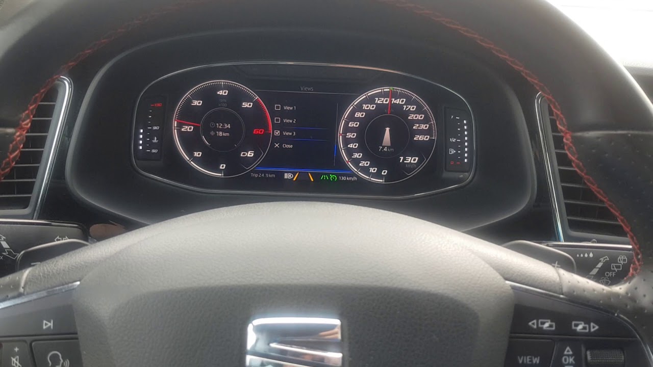 Seat Leon 5F Virtual Cockpit - retrofitted unit overview