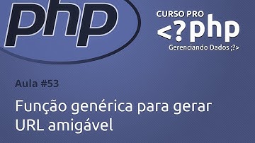 Função genérica para gerar URL amigável (aula #53)