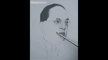 Dr Bhimrao Ambedkar | Bheemrav Ambedkar | How To Draw | Sanjupanwarart | Republic Day | Video | SPA