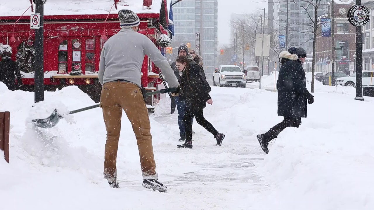 Storm Day in Ottawa means a quiet ByWard Market
