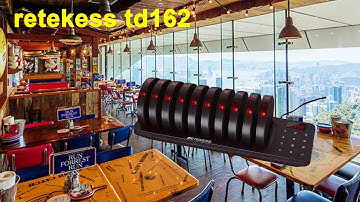 how to use retekess TD162 restaurant pager