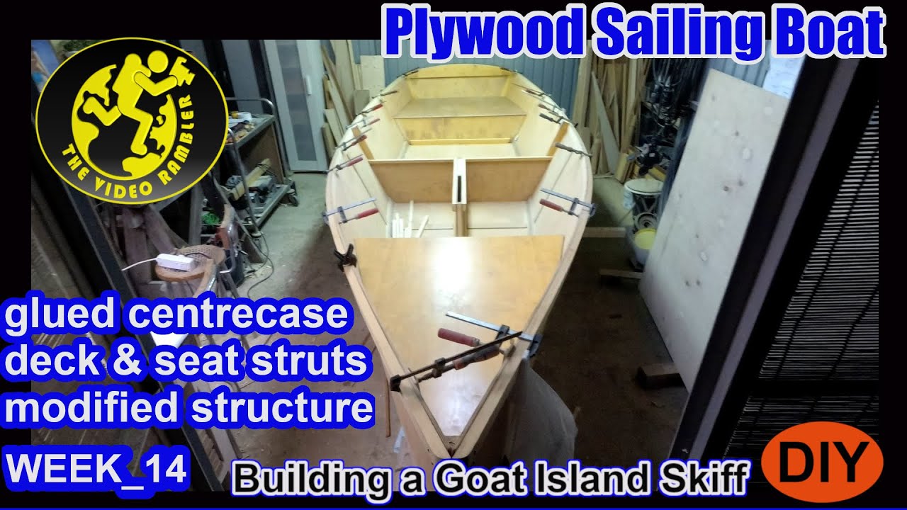 Building a Goat Island Skiff - WEEK_14 - homemade plywood sailing boat - YouTube