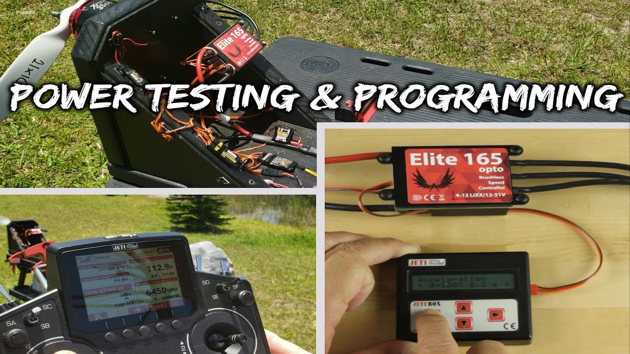Product Testing: Esprit Elite 165HV ESC Power Testing & Programming ...