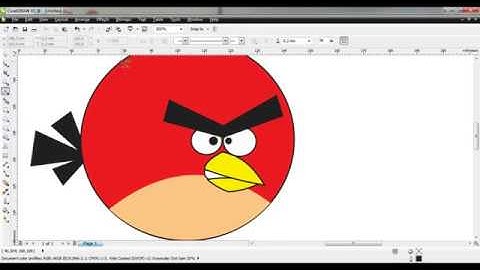 Corel Draw X5 Tutorial | Cara Menggambar di Corel Draw [Angry Birds] | PEMULA 100% pasti Bisa!