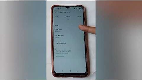 How to increase font size in oppo f17,increase font size setting