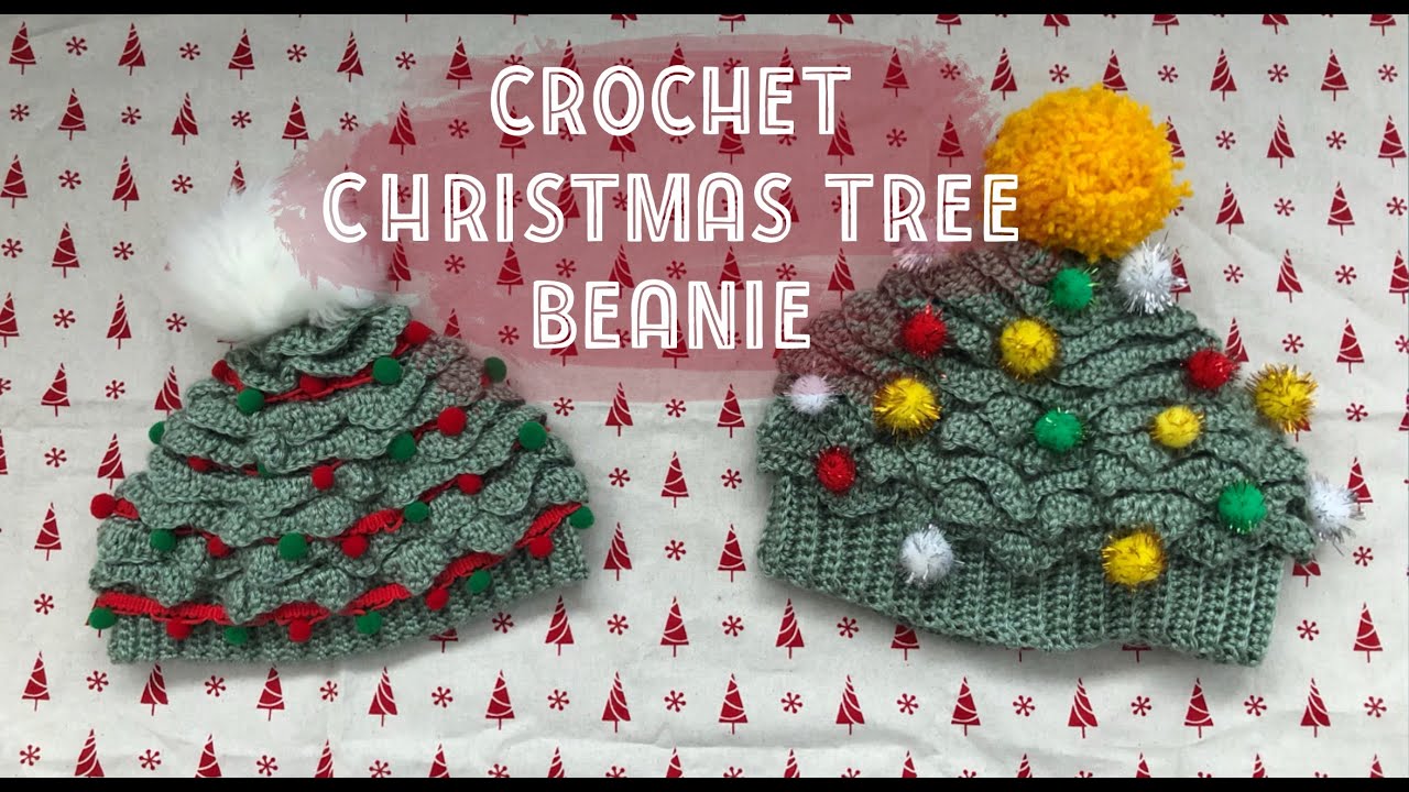 crochet-christmas-tree-beanie-tutorial-youtube