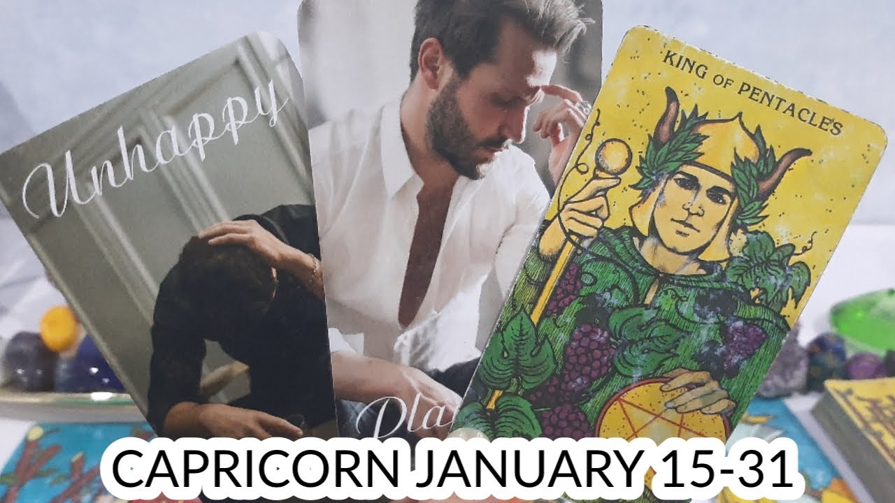 CAPRICORN ♑ THEY ARE NOT HAPPY 😢 OBSESSING OVER YOU CAPRICORN 💔 JAN 15-31
