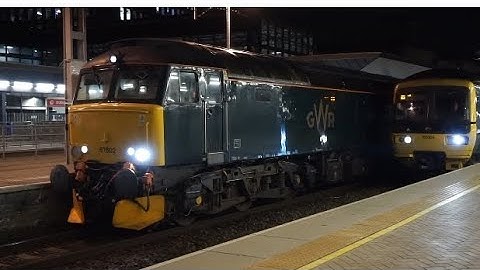 Class 57: GWR Cornish Riviera Sleeper At Reading Station