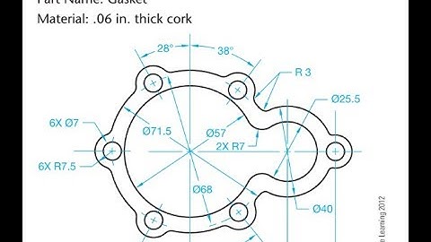 AutoCAD: HOW TO MAKE GASKET?