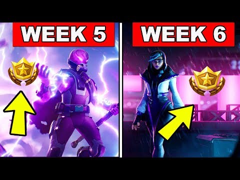 FORTNITE WEEK 5 AND WEEK 6 LOADING SCREEN WITH SECRET BATTLE STAR AND SECRET BANNER LOCATIONS