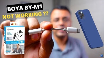 BOYA BY M1 with iPhone 15, 14, 13 or 12 || How to setup BOYA BY-M1 Microphone with Mobile?