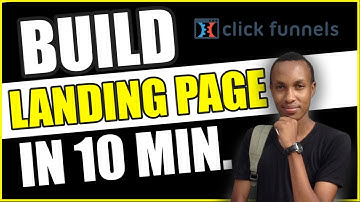 CLICKFUNNELS TUTORIAL 2024- HOW TO BUILD A LANDING PAGE OR SQUEEZE PAGE in Clickfunnels  PART 3