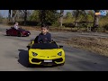 12V Lamborghini Aventador SVJ Kids Electric Ride On Car with Remote from Big Toys Direct