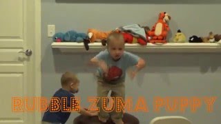 Meet rubble zuma puppy! KIDS DOING STUNTS AND TRICKS!