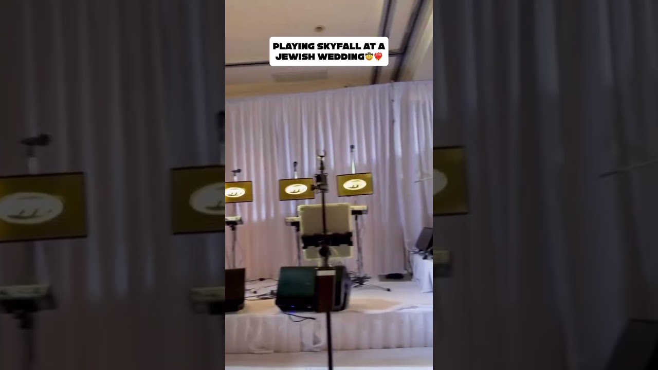 Playing skyfall at a Jewish wedding🤠❤️‍🔥