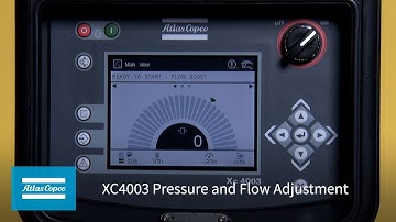 Atlas Copco XC4003 Pressure and Flow Adjustment | Atlas Copco Power Technique USA