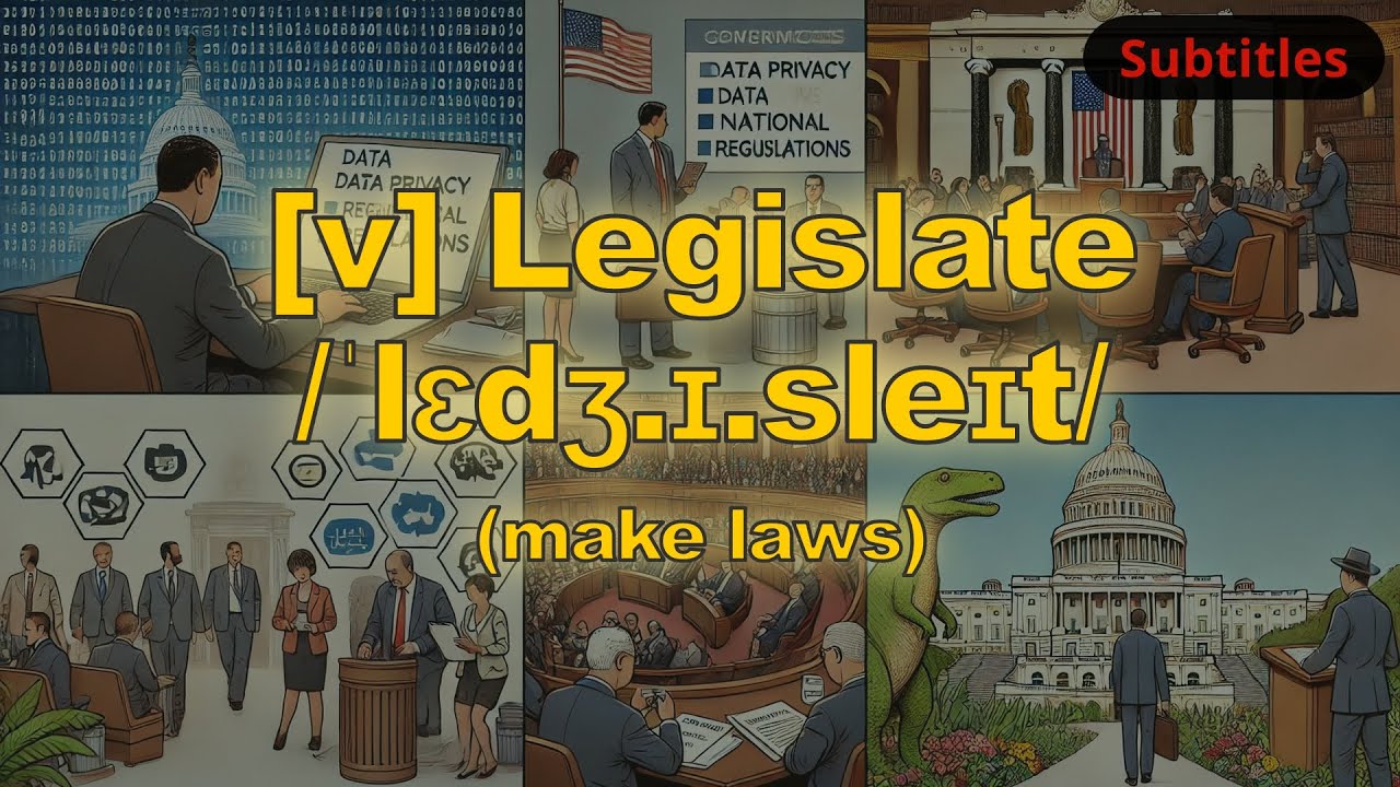[v] Legislate meaning (make laws) with 5 examples - YouTube