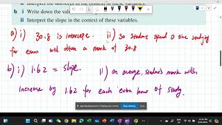 7E Interpreting and predicting from a linear model