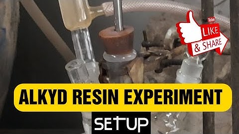 Alkyd resin synthesis  | Experimental setup (2) #alkyd #alcoholysis #resin