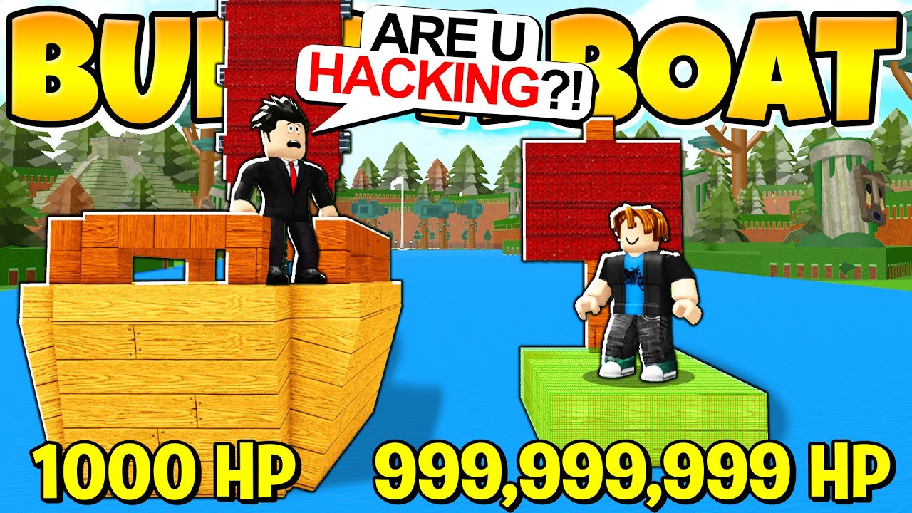 HE THOUGHT I WAS A NOOB BUT I HAD THE STRONGEST BOAT! Build a Boat