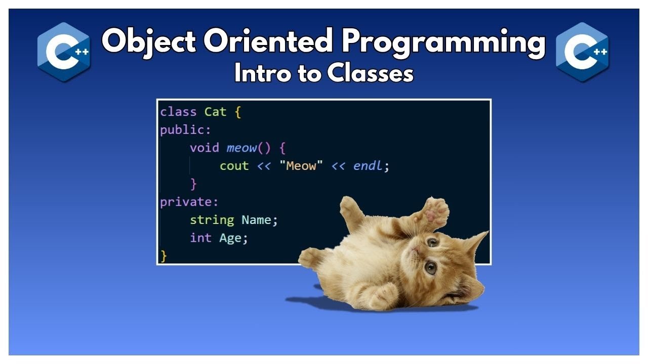 Object Oriented Programming in C++ - Introduction to Classes - YouTube