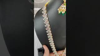 Gj Polish  Ad Stones Ruby Embroll  Long Haram Set