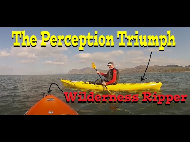 Wilderness Ripper& Perception Triumph kayaking at Porth Dinllaen North  Wales - YouTube