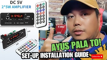 Wireless Bluetooth 5.0 Decoder Board 5V 10W Amplifier. Unboxing | Installation Set-Up Guide!