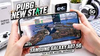 SAMSUNG GALAXY A07 5G test game PUBG New State MAX SETTING | Dimensity 6300