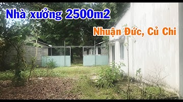 Cho thuê xưởng + đất 2500m2 10tr/tháng Nhuận  Đức, Củ Chi