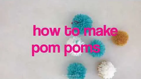 How to Make Pom Poms With Toilet Paper Rolls