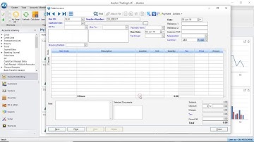 How To create  Sales Invoice in AXOLON ERP