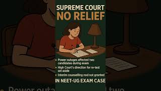 Supreme Court Gives NO RELIEF in NEET-UG Power Cut Case | NEET News 2025