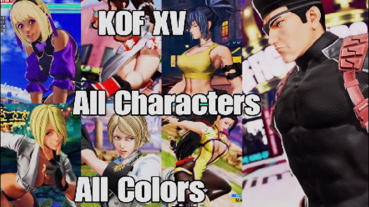 The King of Fighters XV All Colors for All Characters Plus Heidern ...