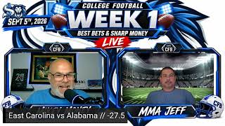 COLLEGE FOOTBALL WEEK 1 BETTING: 5 BEST BETS You NEED to KNOW! 🏈🔥 | Alabama, Nebraska, Texas Tech