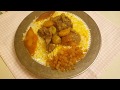 Азербайджанский плов Гарнир из мяса-говурма Azerbaijani pilaf with meat Aş govurma Novruz bayram