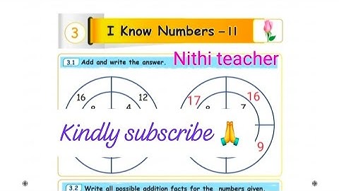mottu term 3 2nd std maths unit 3 I know Numbers-II Ennum Eluthum maths work book ans pg no16-23 2nd