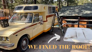 Restoring 1978 Toyota Chinook Camper Roof // This was NOT easy