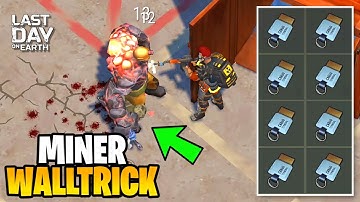 STILL WORKS!? How to Wall Trick the Miner at the Transport Hub - Last Day on Earth: Survival