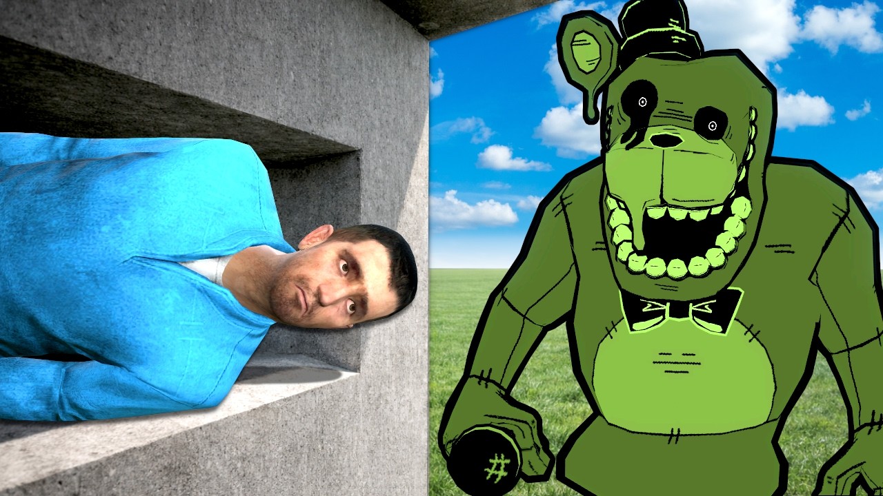 I Built a Secret BUNKER to Escape FNAF! (Gmod)